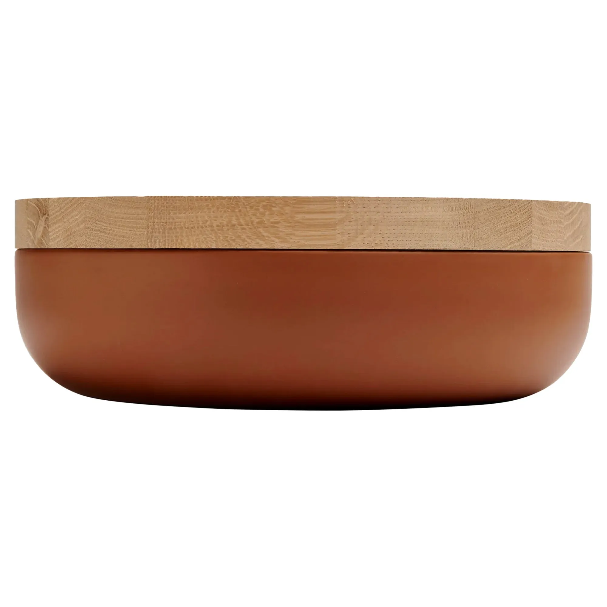 VVD Pottery - Ceramic 30x7cm with 2cm Oak Lid (3072)