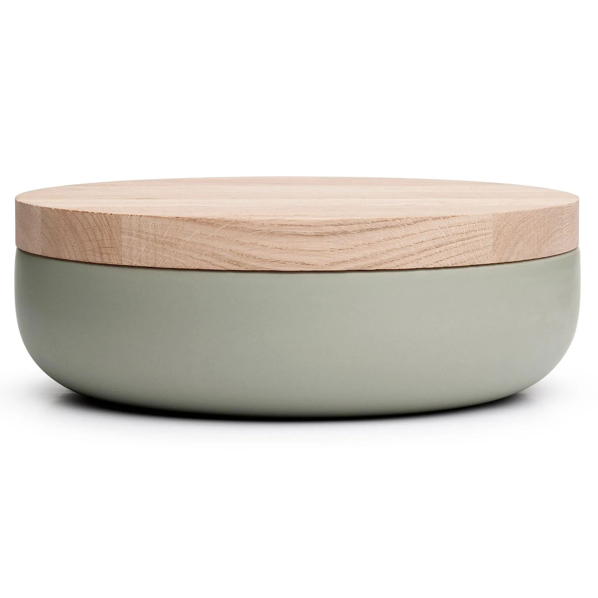 VVD Pottery - Ceramic 30x7cm with 2cm Oak Lid (3072)