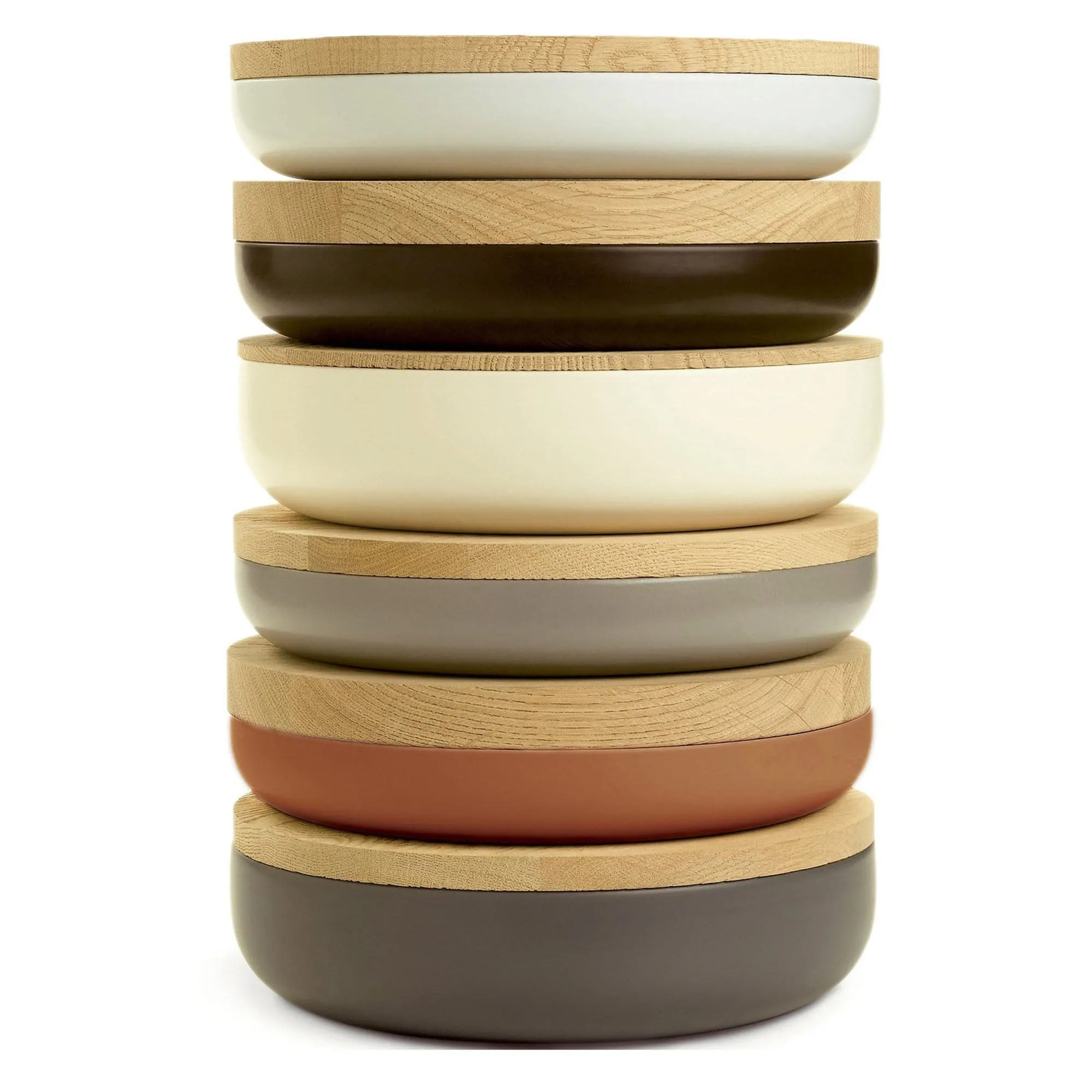VVD Pottery - Ceramic 30x7cm with 2cm Oak Lid (3072)